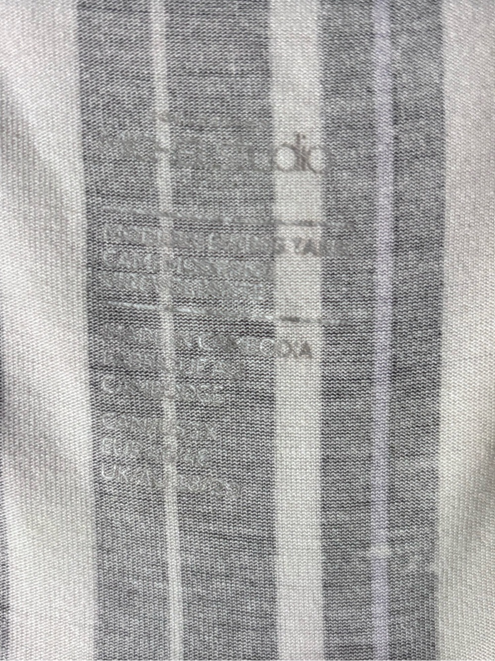 Michel Studio Sleeveless Vertical Stripe with Specks Tank Top - Picture 3 of 5